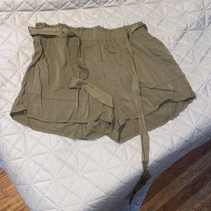 Olive green shorts